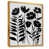 Toile avec cadre flottant or