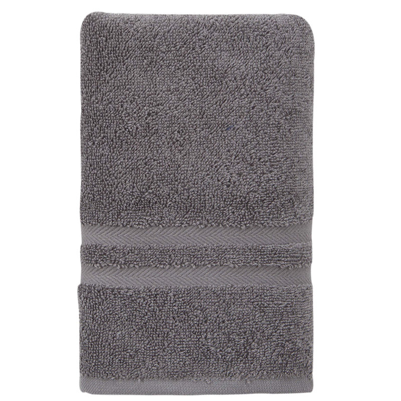 Ashcroft Turkish Cotton Hand Towel, Dark Gray