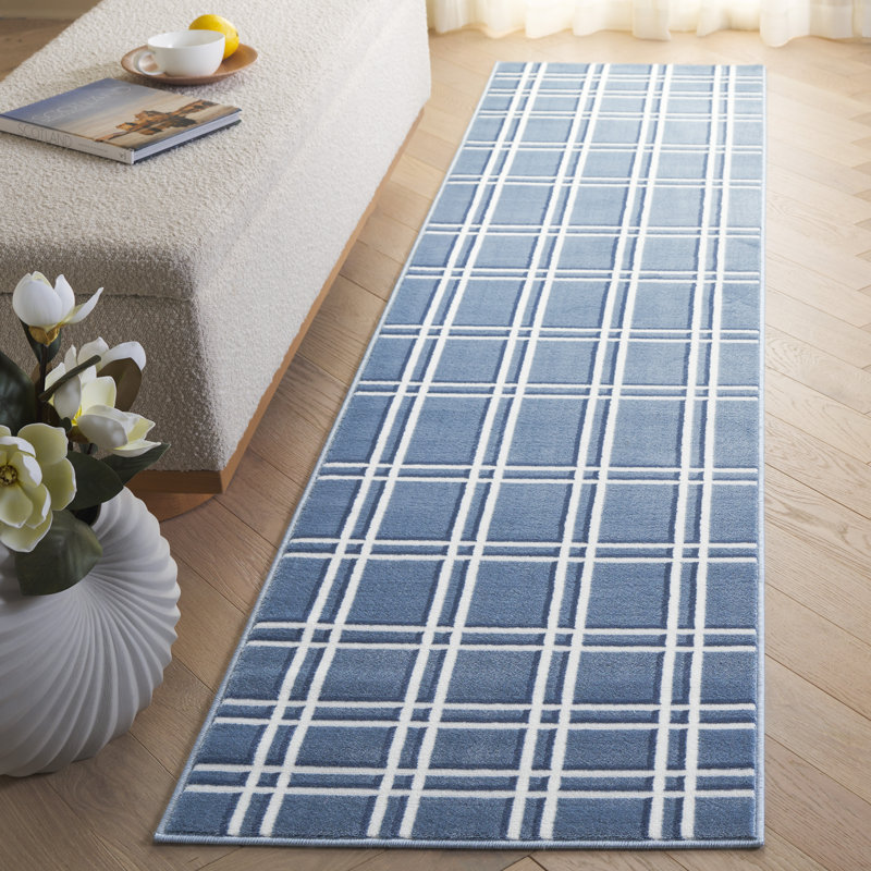 Tapis à carreaux Dili Performance, Tapis de couloir 2 pi 3 po x 8 pi