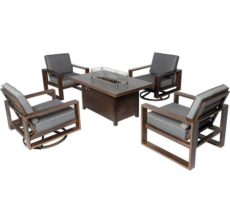 Borg - Person Patio Conversation Set with Cushions