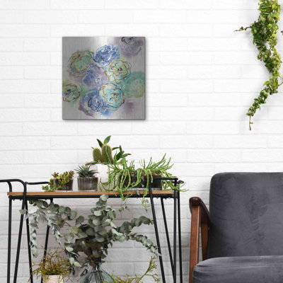 Winston Porter 'Gold Edged Roses I' by Chris Paschke, Metal Wall Art