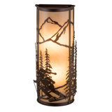 Rustic Lodge 2 - Light Flush Mounted Sconce