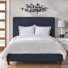 Grand lit tapissier standard Alvina