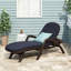 Chaise longue avec coussin, chaise d'extérieur
