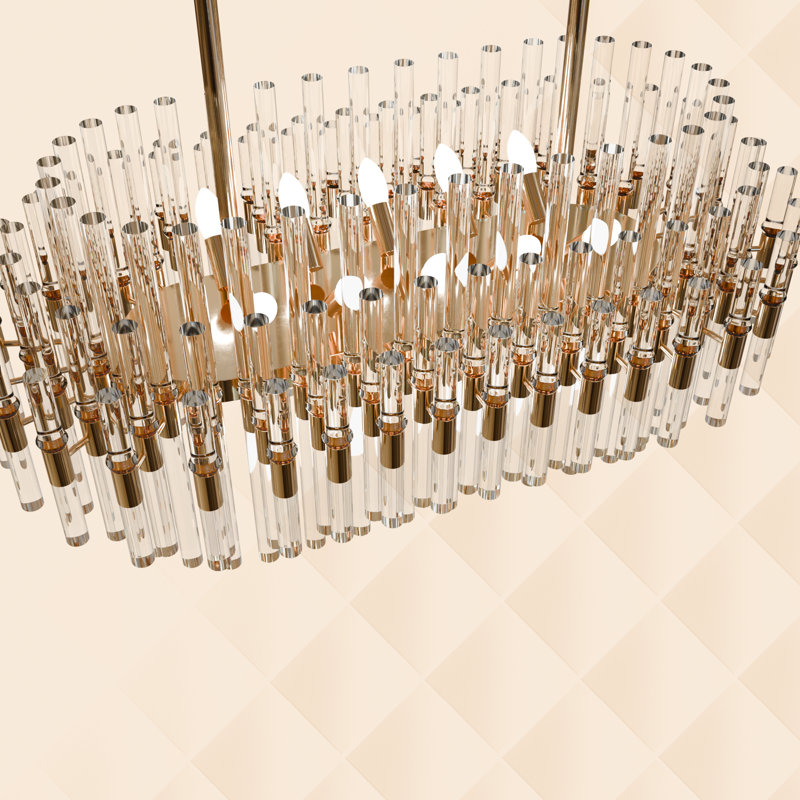 Mcguire Crystal Chandelier, 135cm H x 100cm W x 45cm D, 19