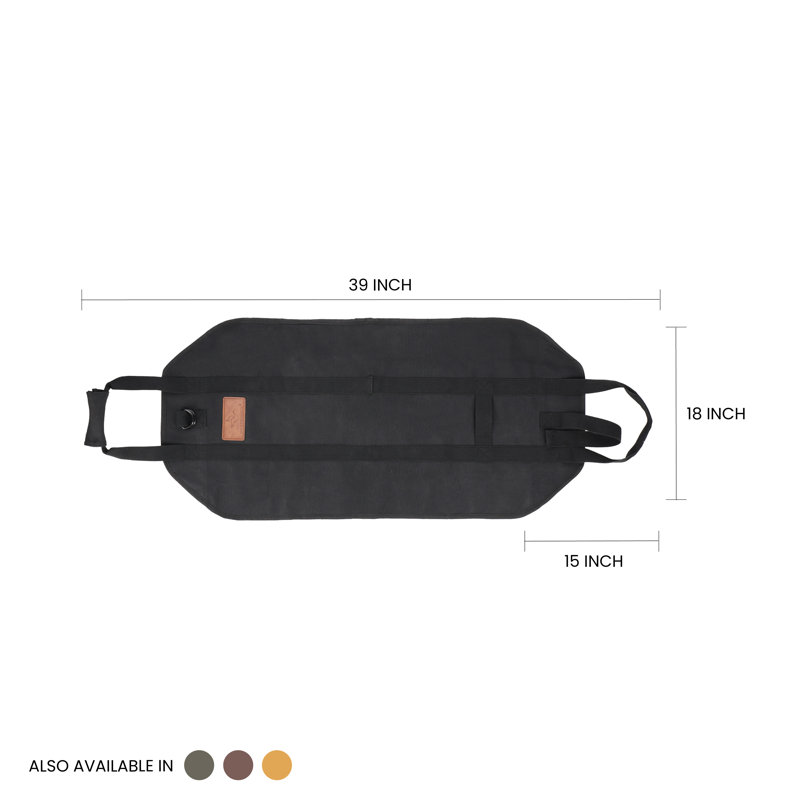 Toile transporteur de bois de chauffage, Noir