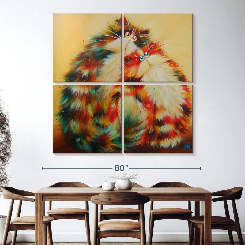 Brampt Felines For You, 74" H x 74" W