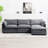 Redenius 4-Piece 112'' Upholstered L-Shape Sectional-1169641727