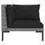 VidaxXL 8-Piece Garden Lounge Set with Cushions, Poly Rattan Dark Grey