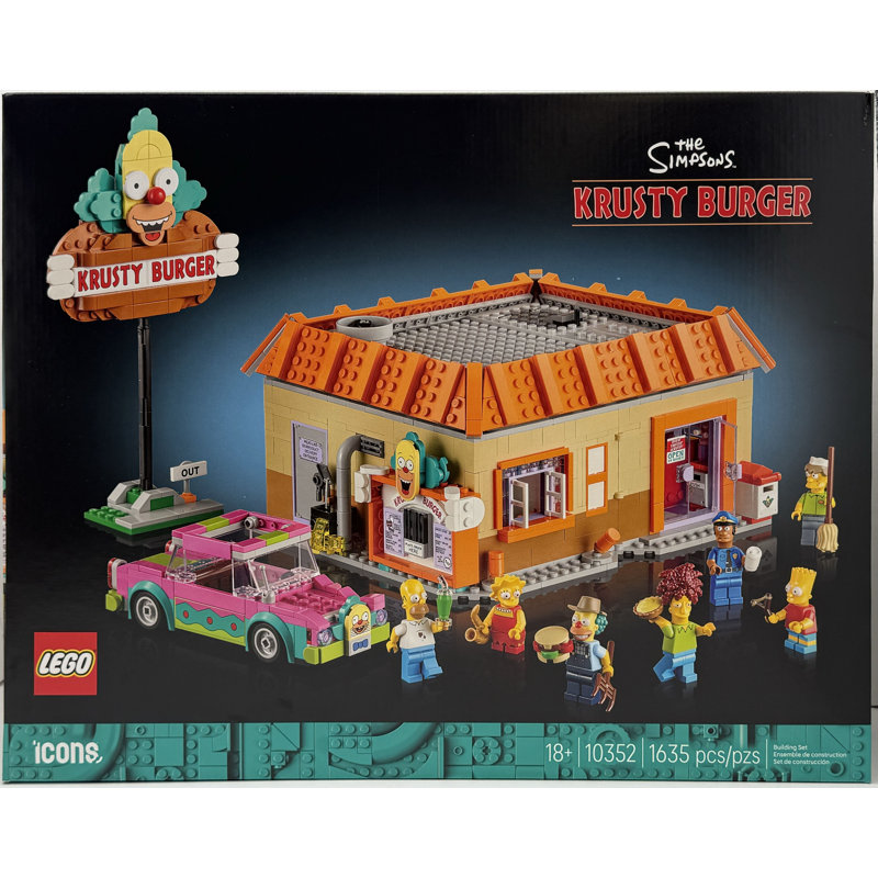 Ensemble de construction LEGO 10352 The Simpsons Krusty Burger, pour les 18 ans et plus