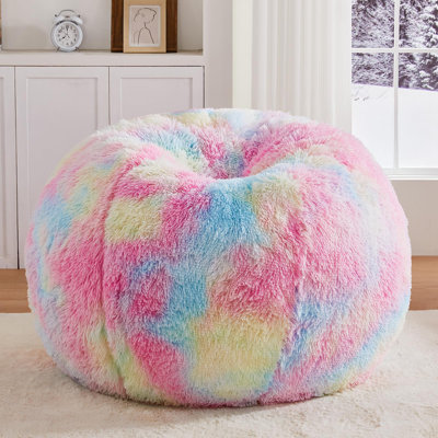 Memory Foam Filled Bean Bag Chair With Soft Printed Removeable Cover by Trule