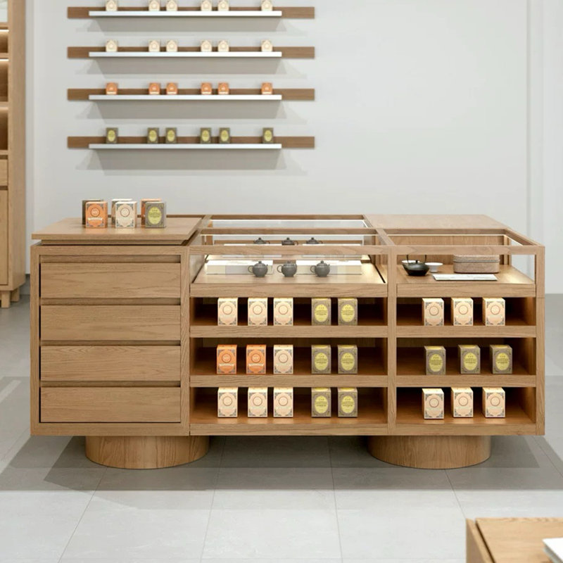 Multifunctional display desk storage cabinet