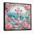 Toile avec cadre flottant noir