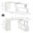 Rotating Computer Desk (Not Including Office Chairs)