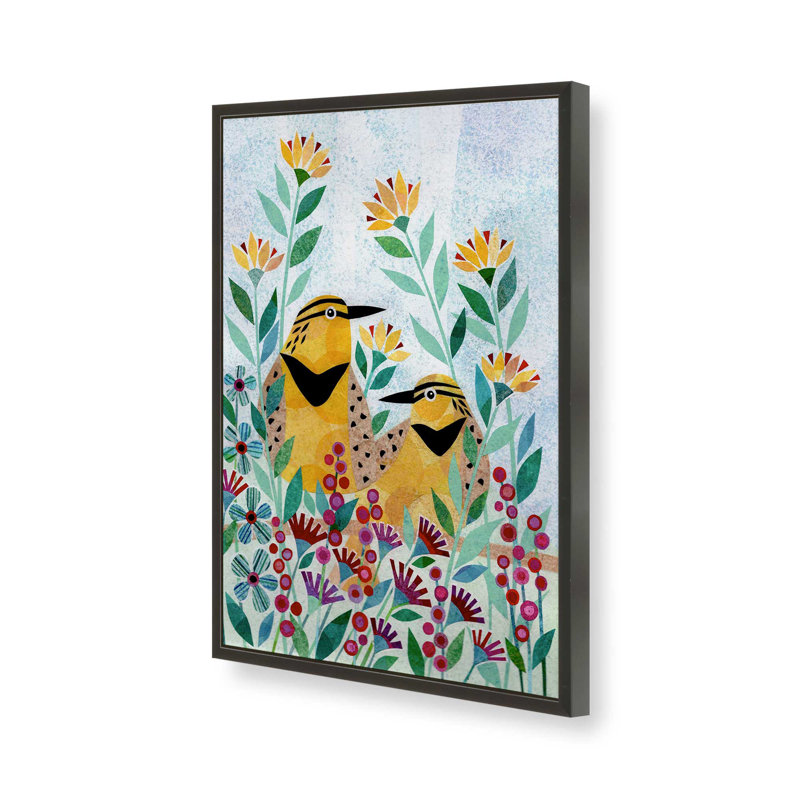 «Wilderness Collage II» par Kim Conway, reproduction d'art, Impression sur cadre ouvert sans papier mat, Noir