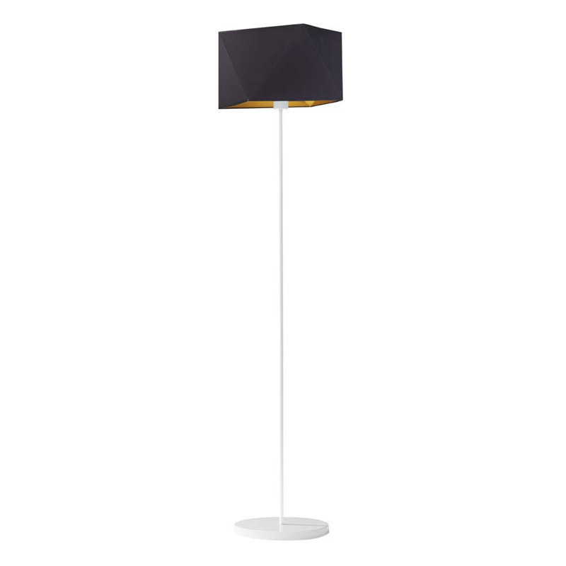 Fitzgibbon 160cm Traditional Floor Lamp, White, Black