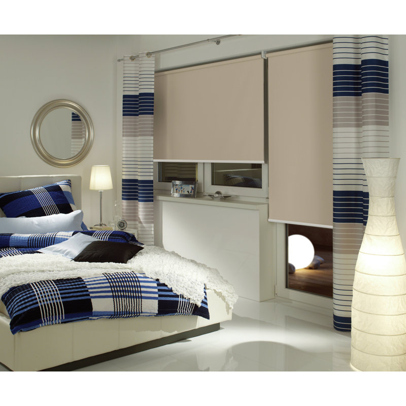 Blackout Roll-Up Blind, 180cm L x 142cm W, Mocha