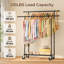 113 cm Rolling Clothes Rack