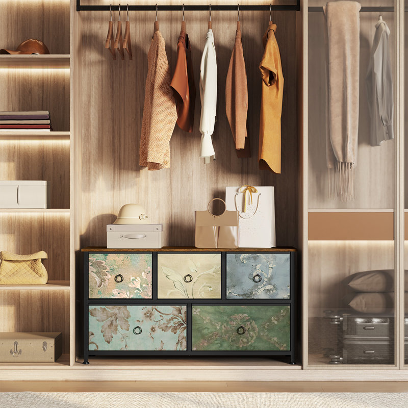 100 cm W Chest of 5 Drawers