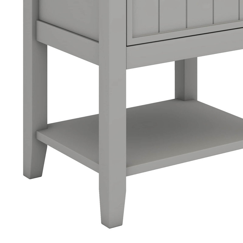 Boost avec rangement pour meuble-lavabo de 20 pouces avec lavabo et tablette ouverte, Gris