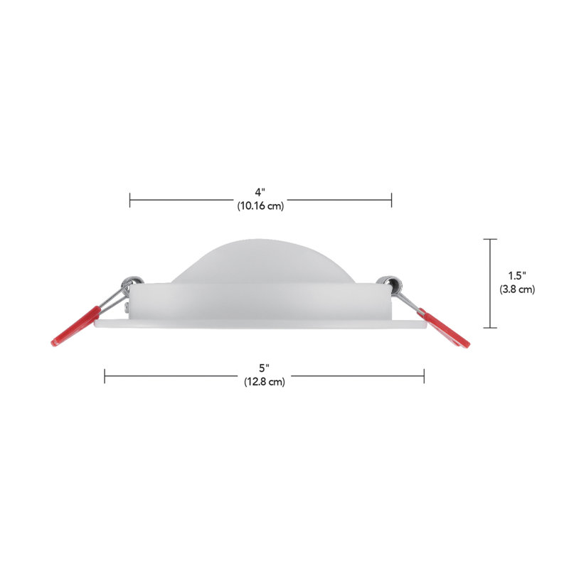5" Ultra Slim Tunable CCT Remodel LED Canless Recessed Lighting Kit