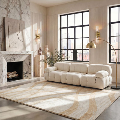 Tapis crème / champagne Shelva