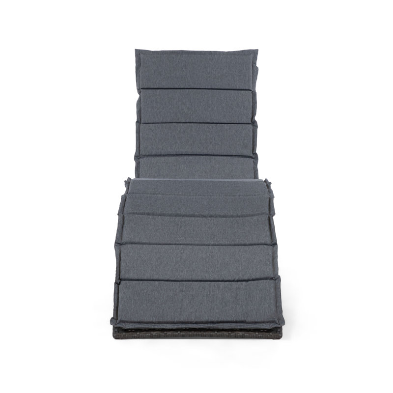 Islander Outdoor Chaise Lounge, Gray