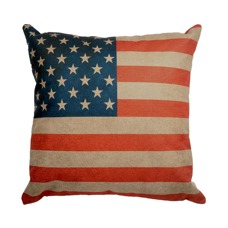 Flag Flag Image Throw Pillow, Polyfill