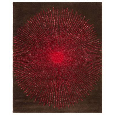 Olivarria Hand Tufted Wool, Viscose, And Cotton With Latex Abstract Rug