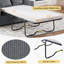 Canapé-lit simple polyvalent avec matelas pliable, table d'appoint pliable, poche de rangement latérale et ports USB pour des espaces de vie compacts-1000427345