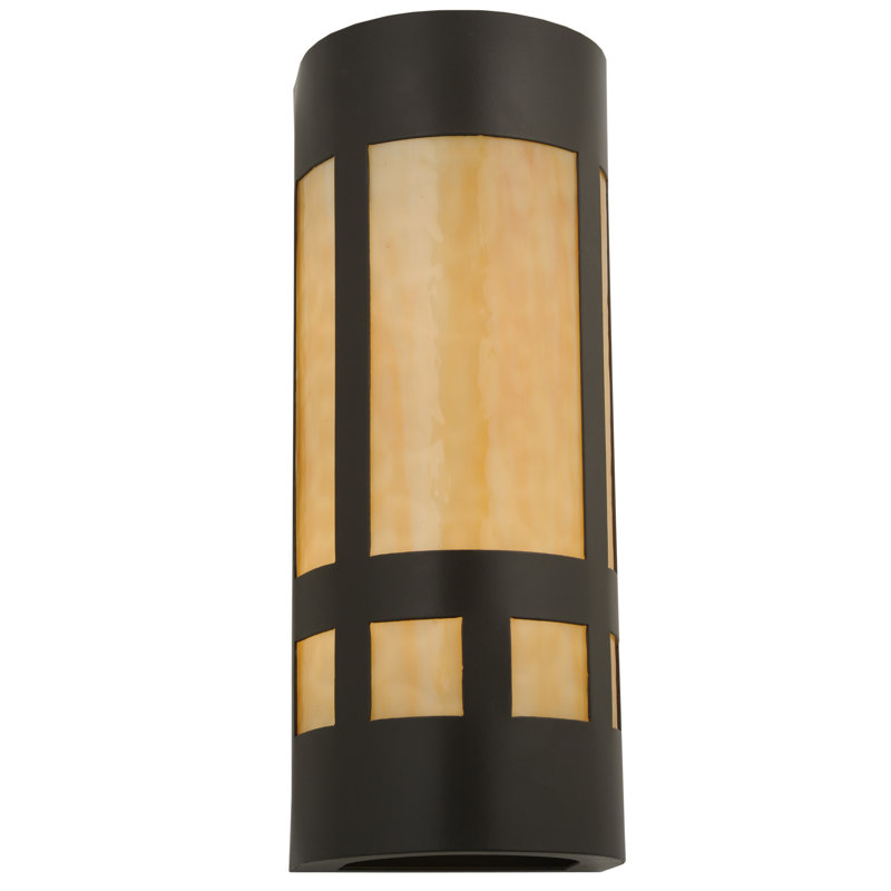 Luminaire d'extérieur à cloison 2 lumières Sutter, Noir