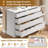 Victoir 51.5 " W 8 - Drawer Dresser Chest of Drawers, Double Dresser for Bedroom with 8 Drawers, White-1844966096