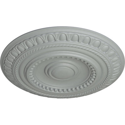 Endurathane Artis Ceiling Medallion, 15 3/4"OD x 1 3/8"P (Fits Canopies up to 6 7/8"), Factory Primed