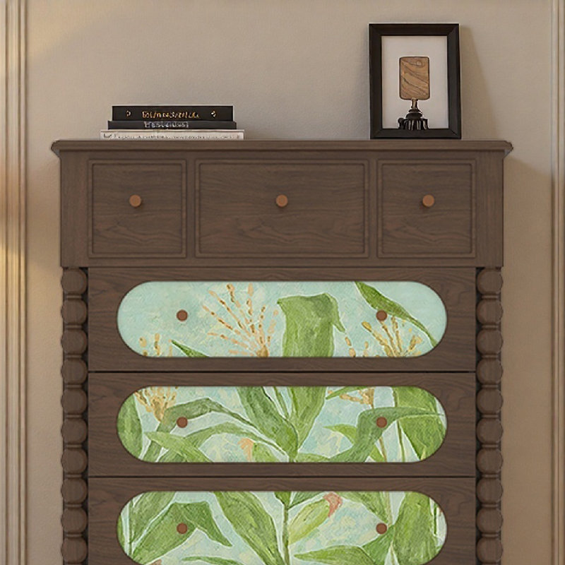 Commode française moderne en bois massif, Noyer
