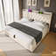 Upholstered 4Ft6 Ottoman Bed Frame With 360 Surround Led Function With Charging Function Hydraulic Storage Bed Frame With Large Storage Space  (No Mattress)-1950811385-1960380345