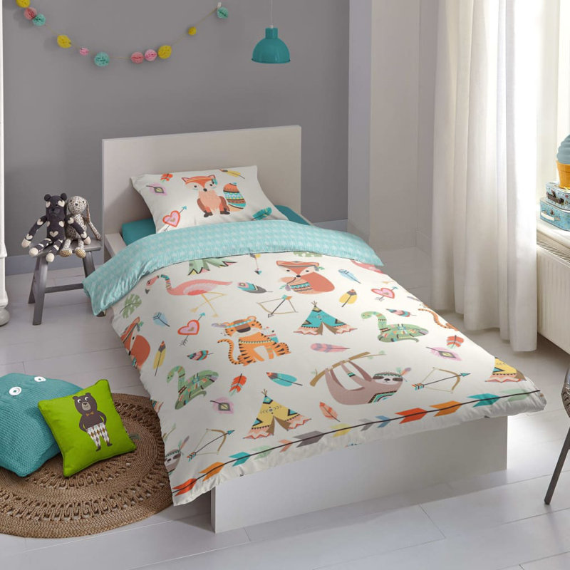 Good Morning Kids Duvet Cover Boho, 135 x 200cm Duvet Cover + 1 Pillowcase (80 x 80)