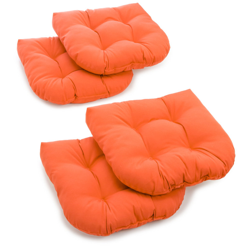 Outdoor 5'' Seat Cushion, Tangerine Dream