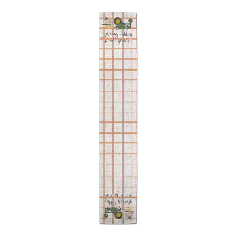 Chemin de table Green Tractor, L 90 po x l 16 po