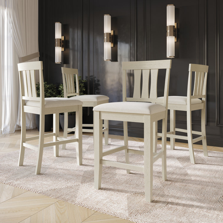 Slatted Back Counter Height Chair