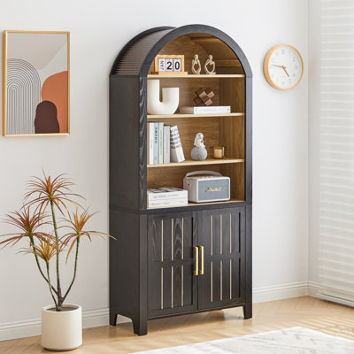 Bibliothèque de rangement arquée 71 "