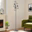 Lampe sur pied à branches 69 "à 3 lumières à intensité variable avec 3 ampoules DEL-272684977