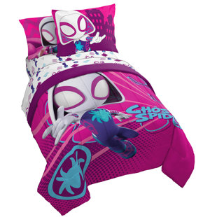 Ensemble de literie pour lit simple 5 pièces Spidey & His Amazing Friends Ghost Gwen