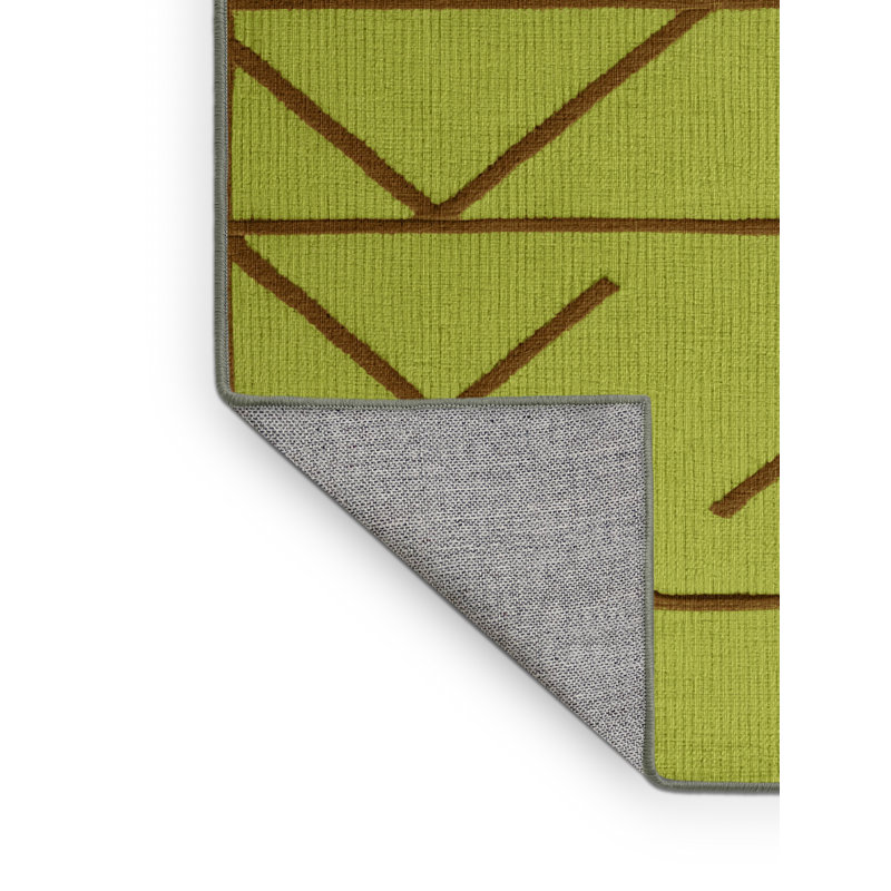 Tapis vert en treillis lavable à la machine, Rond 3 pi