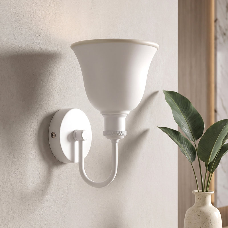 Wall Sconce with Frosted Bell Shade and E27 Holder
