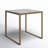 Durand Marble Top End Table - White
