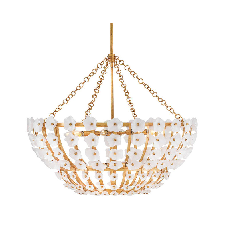Azalea 12 - Light Steel Chandelier
