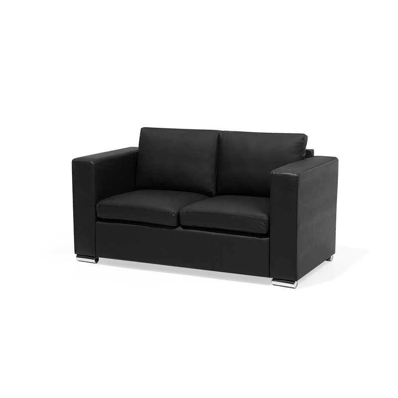 Helsinki 2 Seater Sofa, Black, 72cm H x 152cm W x 76cm D
