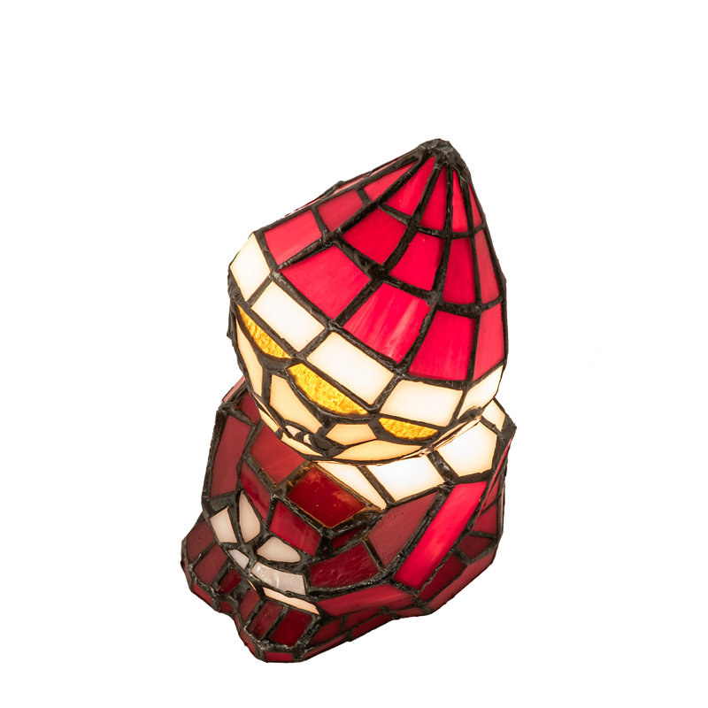 Meyda Tiffany & Stained Glass Table Lamp, Red