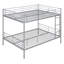 Lit superposé double au-dessus de double, argent-1446060814