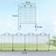 Outsunny Decorative Garden Fence 4 Fence Panels 352cm(L) x 143cm(H)